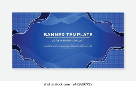 Abstract background design with elegant blue wave pattern, modern colorful gradient background design with white and blue gradient lines