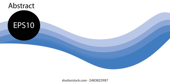 Abstract Background Design Elegant wavy vector background