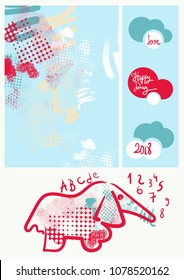 Abstract background, design elements