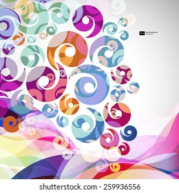 abstract  background with design elements. vector