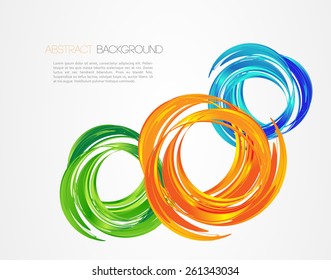 Abstract background with design elements. Vector illustration