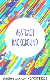 Abstract background design with elongated diagonal spots. Bright colors for good mood.