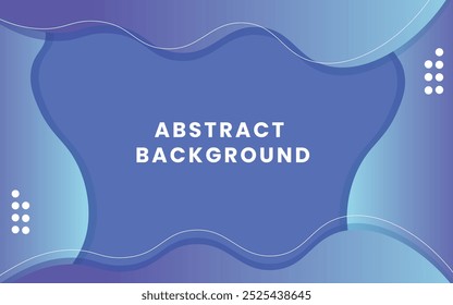 The abstract background design features papercut wavy shapes and subtle gradients in calming blues, perfect for creative projects or presentations.