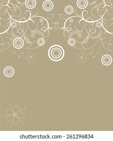 abstract background design with flowers