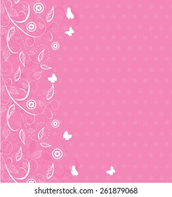abstract background design with flowers