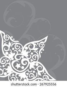 abstract background design with flowers
