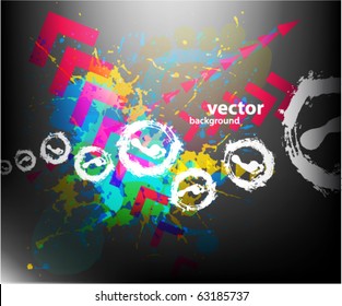 Abstract background for design, footprints