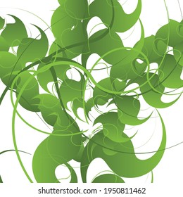 abstract background design forming a rotating leaf