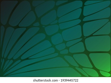 Abstract background design. Free flowing lines on a bright green background.