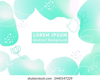 Abstract background design with free gradient and fluid shape