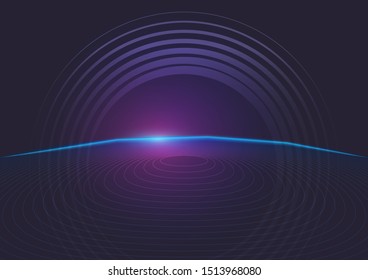 abstract background design, geometric circle, space concept.