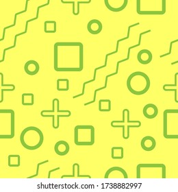 Abstract background design, geometric design in memphis style in colorful tone.
Vector seamless EPS.