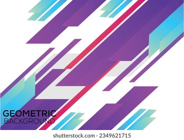 diseño de fondo abstracto color de gradiente geométrico moderno