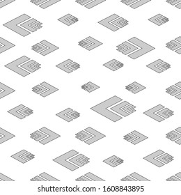 Abstract background design. Geometric seamless pattern. Modern stylish abstract texture. Monochrome template for prints, textiles, wrapping, wallpaper, website, etc. Vector illustration.