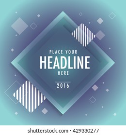 Abstract background design with geometrical elements/ Vector poster design/ Graphic design and patterns