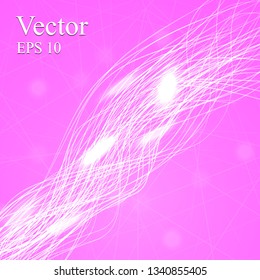 Abstract background design. Glowing abstract wave on light background.