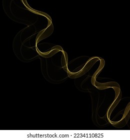 Abstract background design with golden lines banner design