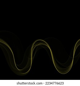 Abstract background design with golden lines banner design