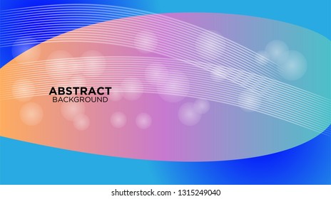 Abstract background design. gradient with geometric lines and light effect. Motion minimal concept. Vector illustration. - Vector