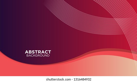 Abstract background design. gradient with geometric lines and light effect. Motion minimal concept. Vector illustration. - Vector
