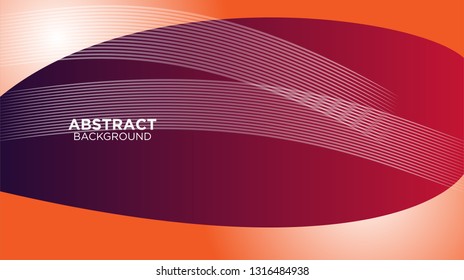 Abstract background design. gradient with geometric lines and light effect. Motion minimal concept. Vector illustration. - Vector