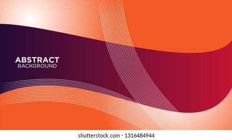 Abstract background design. gradient with geometric lines and light effect. Motion minimal concept. Vector illustration. - Vector