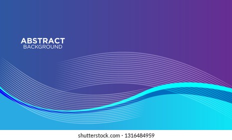 Abstract background design. gradient with geometric lines and light effect. Motion minimal concept. Vector illustration. - Vector
