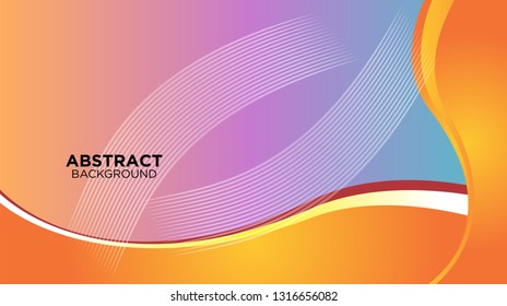 Abstract background design. gradient with geometric lines and light effect. Motion minimal concept. Vector illustration. - Vector