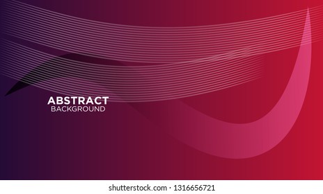 Abstract background design. gradient with geometric lines and light effect. Motion minimal concept. Vector illustration. - Vector