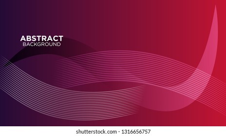 Abstract background design. gradient with geometric lines and light effect. Motion minimal concept. Vector illustration. - Vector