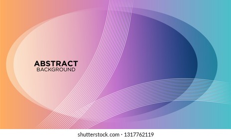 Abstract background design. gradient with geometric lines and light effect. Motion minimal concept. Vector illustration. - Vector