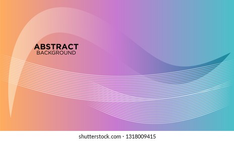 Abstract background design. gradient with geometric lines and light effect. Motion minimal concept. Vector illustration. - Vector
