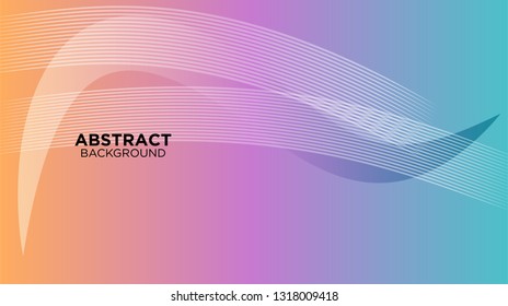 Abstract background design. gradient with geometric lines and light effect. Motion minimal concept. Vector illustration. - Vector