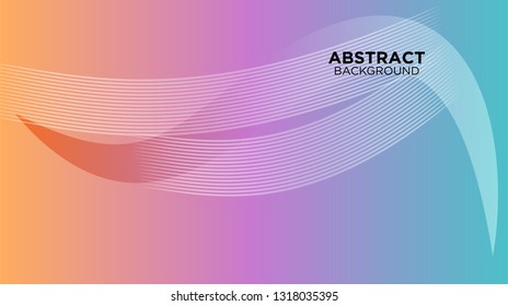 Abstract background design. gradient with geometric lines and light effect. Motion minimal concept. Vector illustration. - Vector