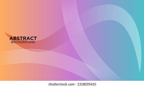 Abstract background design. gradient with geometric lines and light effect. Motion minimal concept. Vector illustration. - Vector