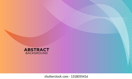 Abstract background design. gradient with geometric lines and light effect. Motion minimal concept. Vector illustration. - Vector
