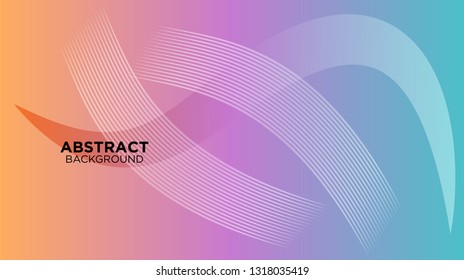 Abstract background design. gradient with geometric lines and light effect. Motion minimal concept. Vector illustration. - Vector