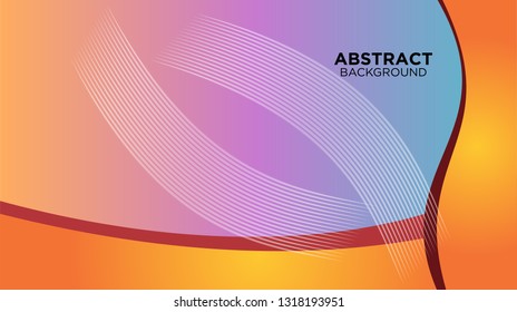 Abstract background design. gradient with geometric lines and light effect. Motion minimal concept. Vector illustration. - Vector
