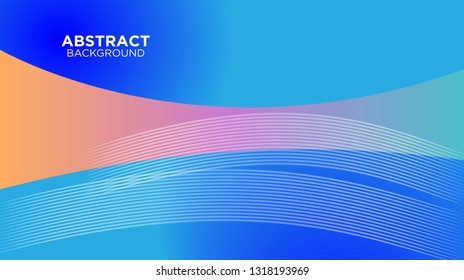 Abstract background design. gradient with geometric lines and light effect. Motion minimal concept. Vector illustration. - Vector