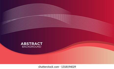 Abstract background design. gradient with geometric lines and light effect. Motion minimal concept. Vector illustration. - Vector