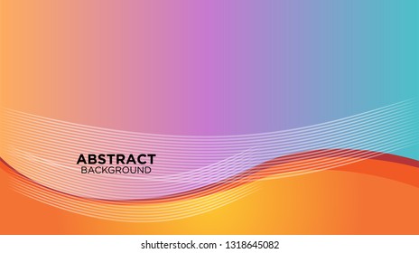 Abstract background design. gradient with geometric lines and light effect. Motion minimal concept. Vector illustration. - Vector