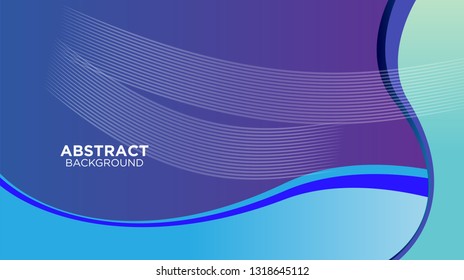 Abstract background design. gradient with geometric lines and light effect. Motion minimal concept. Vector illustration. - Vector