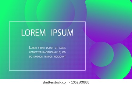 Abstract background design. Gradient with geometric shapes and light effect. Vector illustration