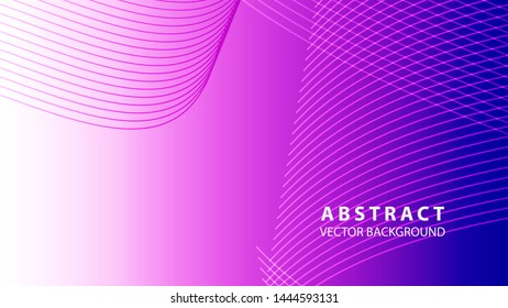Abstract background design. gradient with geometric lines and light effect. Motion minimal concept - Vector