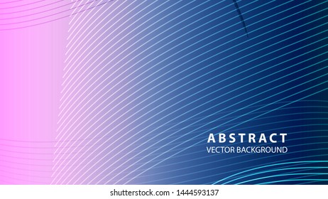 Abstract background design. gradient with geometric lines and light effect. Motion minimal concept - Vector