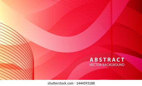 Abstract background design. gradient with geometric lines and light effect. Motion minimal concept - Vector