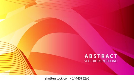 Abstract background design. gradient with geometric lines and light effect. Motion minimal concept - Vector