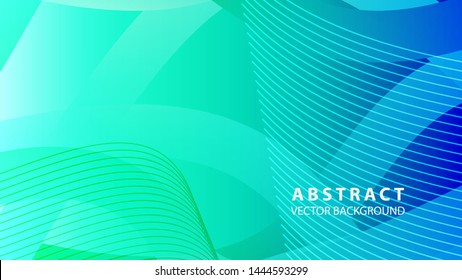 Abstract background design. gradient with geometric lines and light effect. Motion minimal concept - Vector