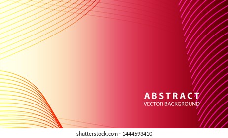 Abstract background design. gradient with geometric lines and light effect. Motion minimal concept - Vector