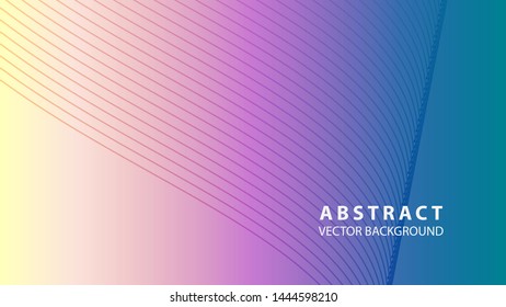 Abstract background design. gradient with geometric lines and light effect. Motion minimal concept - Vector